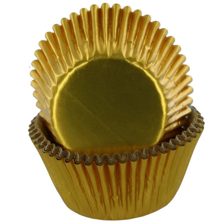 Mini Cupcake Cases 36pk Gold Foil HOM