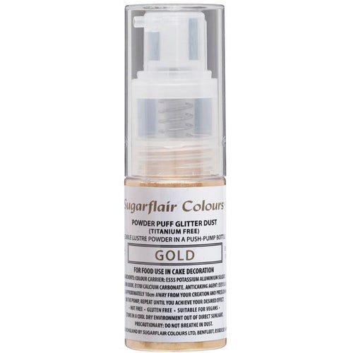 Gold Glitter Dust POWDER PUFF 10g