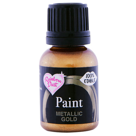 Dark Gold SugarFlair Colourflex Metallic Paint 25g