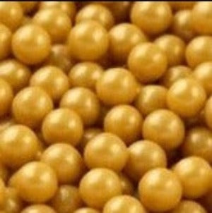 SUGAR SISTERS - Shimmer Pearls Gold Sml 4mm  80g