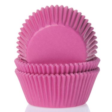 Mini Cupcake cases 60 pk Hot Pink HOM