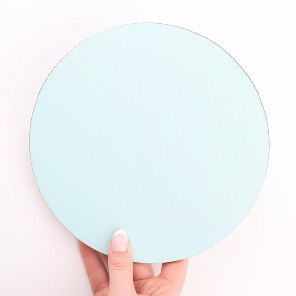 Luxury Pale Mint Cake Plate, Double Sided Mint/White ( Asstd Sizes)