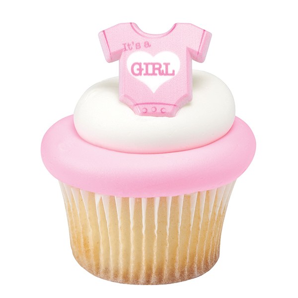 Its a Girl Cupcake Ring