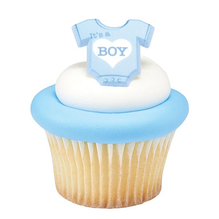 Cute Kitten Blue Edible Toppers - (20 Toppers)
