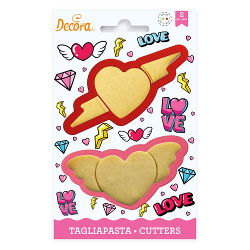 Hearts and Wings Cookie Cutter