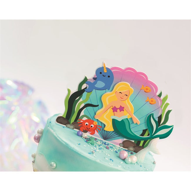 Mermaid Cake Decoration 150 X 150mm (Inc Pic)
