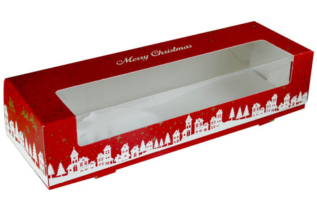 Christmas Friends Square Cake Box - 254 X 127mm (10 X 5")