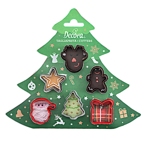 Mini Christmas Cutters Pk 6