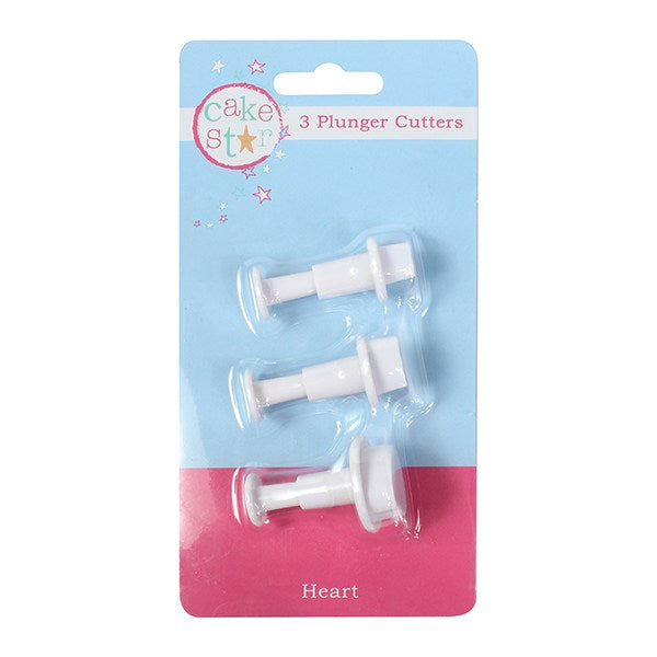 Cake Star Mini Heart Plunger Set 3