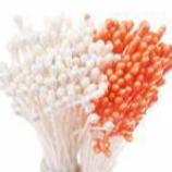 Pearl Orange/ Pearl White Stamens 288pcs