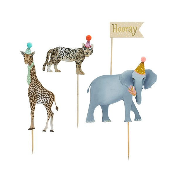 Party Animal Cake Topper Set