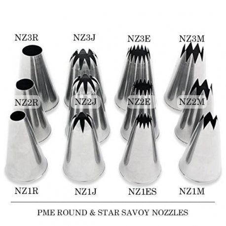 1ES Small Fine Star Savoy Piping Nozzle