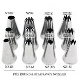 3J Large Curved Star Savoy Piping Nozzle