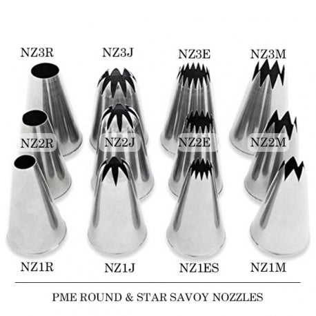 3J Large Curved Star Savoy Piping Nozzle