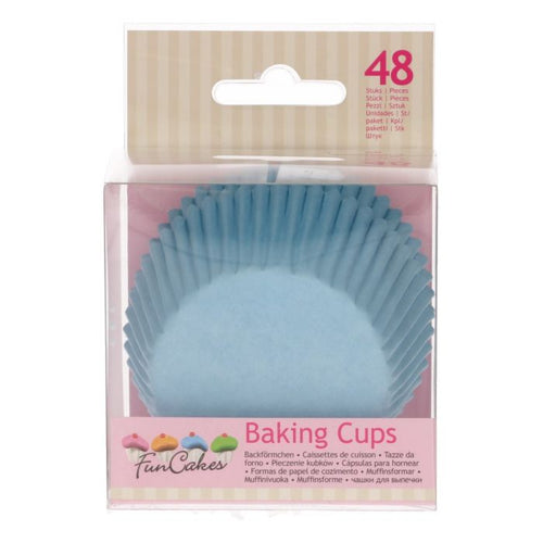 Pale Blue Baking Cup Pk 48