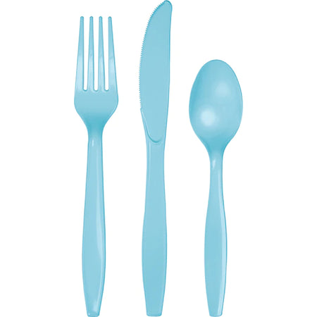 Plastic Premium Cutlery Gold pk 24