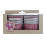 Cupcake Baking Cups Baby Pink Pk 24