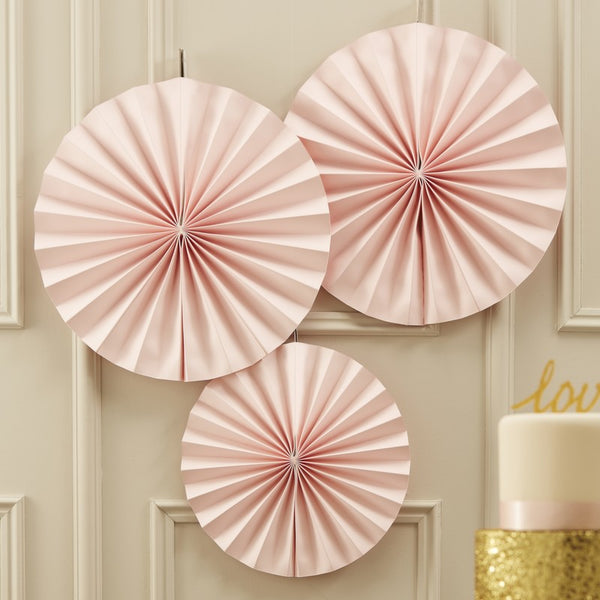 Pinwheel Pastel Pink Circle Fan