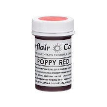 Poppy Red SugarFlair Gel paste 25g