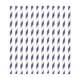 Purple Candy Stripe Straws Pk 24