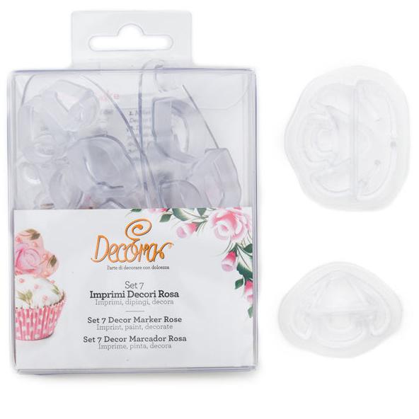 DECORA Rose Imprint,Cutter, Brush Embroidery Set