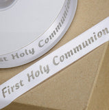 Communion Ribbon 20mm Silver (Per Metre)