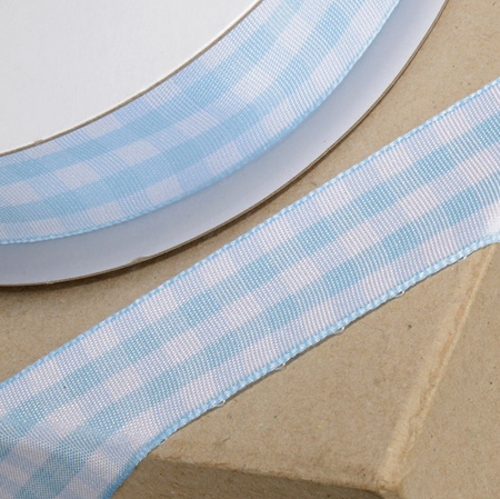 Aqua Seashell Ribbon 25mm
