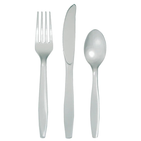 Plastic Premium Cutlery Gold pk 24