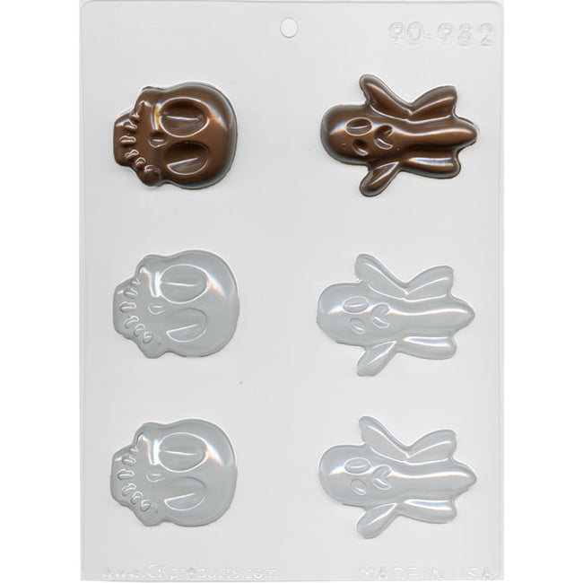 Skulls and Ghosts  Chocolate Mould