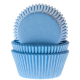 Mini Cupcake Cases 60pk Sky Blue