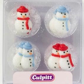 Snowman Sugar Decorations Pk 12