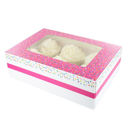 6/12 Cupcake Box Pink