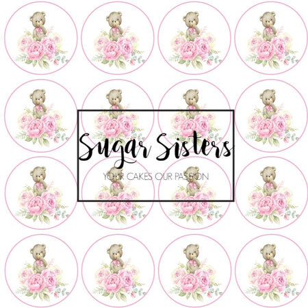Baby Girl Pink  Edible Toppers - (20 Toppers)