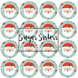 Santa Claus Edible Toppers - (20 Toppers)