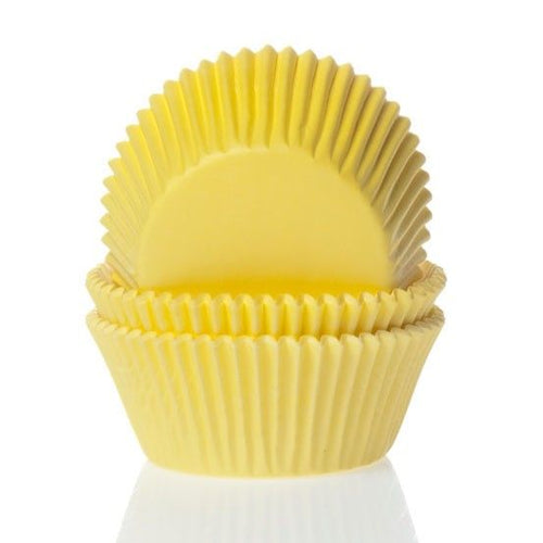 Mini Cupcake Cases 60pk Yellow