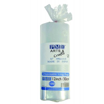 Piping Bag Disposable Clear Pk 100  30cm/ 12"  PME
