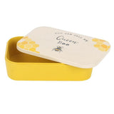 Queen Bee Yellow Bamboo Lunch Box