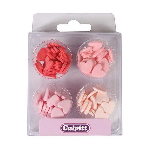 Culpitt Sugar Decoration 100 Pink Mini Hearts