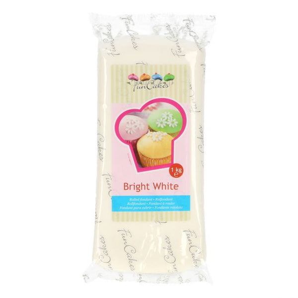 Bright White  FunCakes Sugar Paste 1kg
