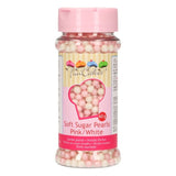 FunCakes Soft Sugar Pearls Pink White  60g