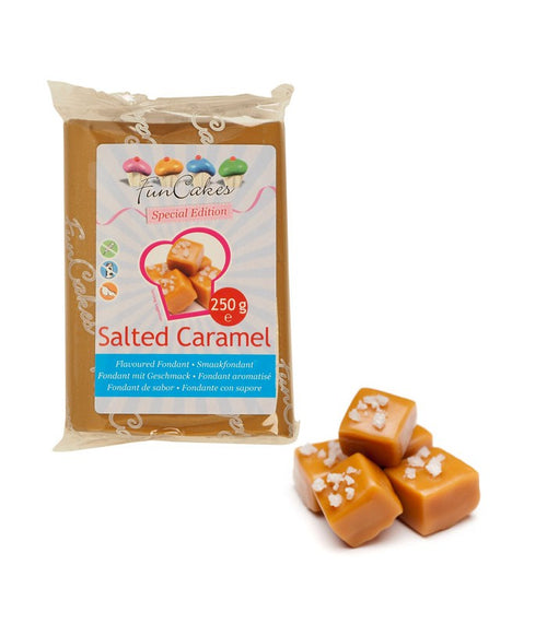 Salted Caramel Flavoured Sugarpaste 250g Funcakes