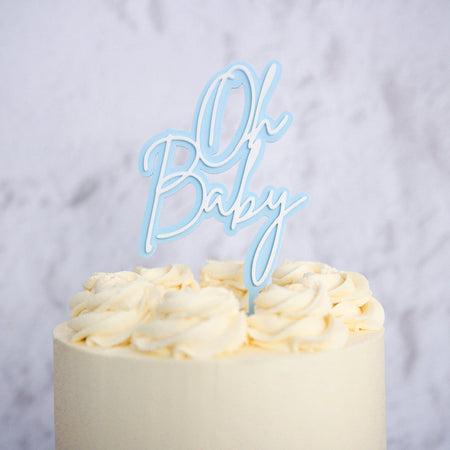 Blue Pastel Bunting Topper  ONE