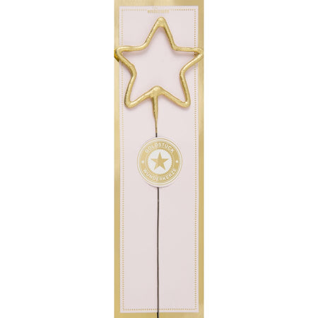 Age 1 Glitter Numeral Moulded Pick Candle Gold