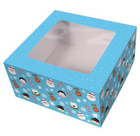 6/12 Cupcake Display Box - Novelty Christmas