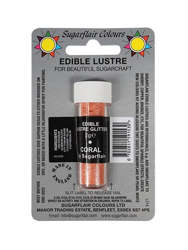 Edible Lustre Glitter Coral