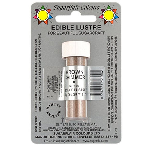 Edible Lustre Brown Shimmer
