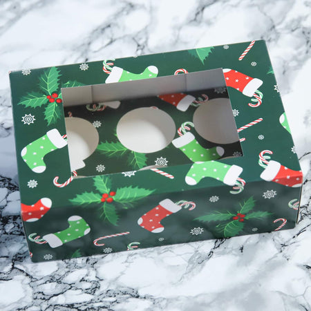 Green Snowman Edible Toppers -  (1 x 6" Disc ) (8 x 2" Discs)