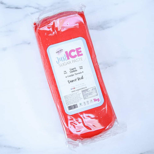 Just Ice Sugar Paste - Super Red - 1Kg